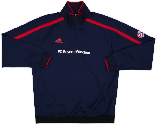 2004-05 Bayern Munich adidas 1/4 Zip Drill Top - 10/10 - (M)