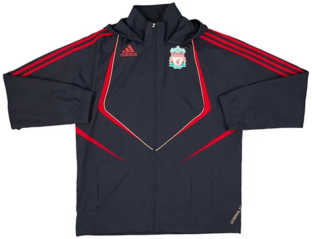 2009-10 Liverpool adidas Hooded Track Jacket - 6/10 - (M)