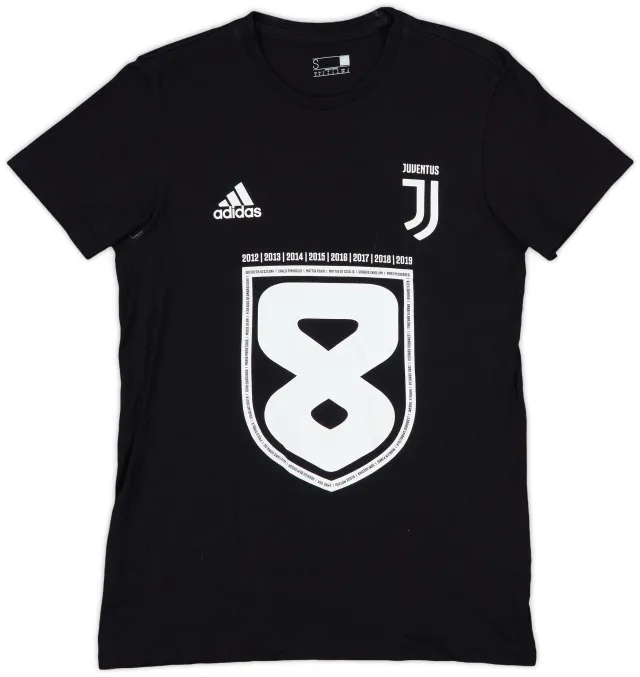 2019-20 Juventus adidas Cotton Tee - 9/10 - (S)