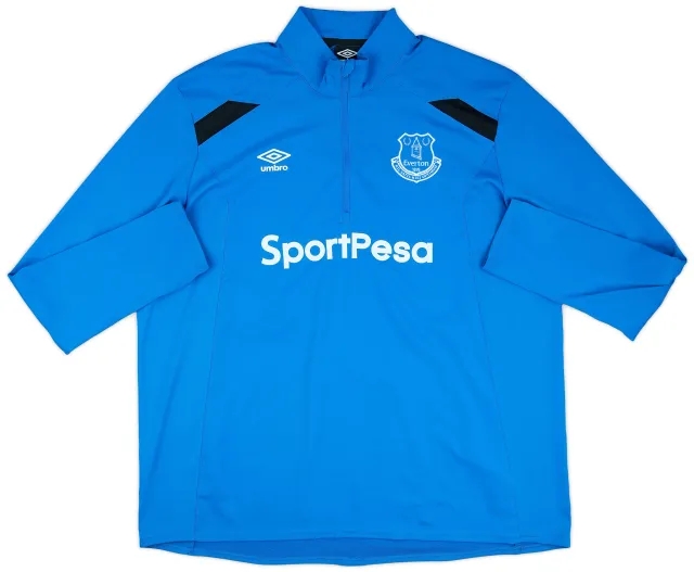 2018-19 Everton Umbro 1/4 Zip Drill Top - 8/10 - (3XL)