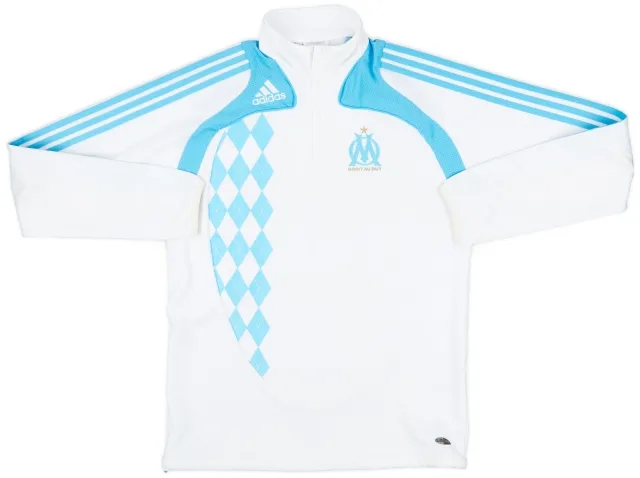 2008-09 Olympique Marseille adidas 1/4 Zip Drill Top - 6/10 - (M/L)