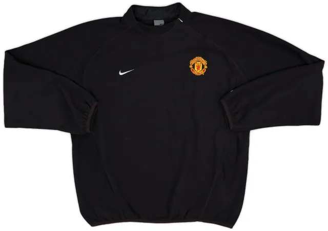 2002-03 Manchester United Nike 1/4 Zip Fleece Top - 9/10 - (XL)