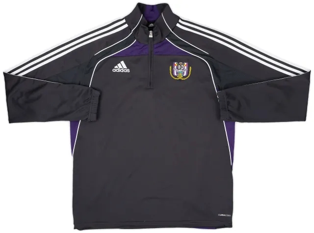 2010-11 Anderlecht adidas 1/4 Zip Sweat Top - 7/10 - (L/XL)