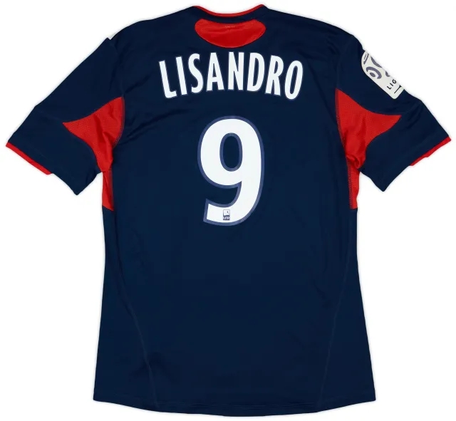 2010-11 Lyon Player Issue Third Shirt Lisandro #9 (L)