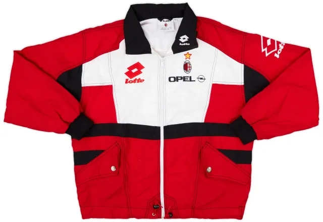 1995-96 AC Milan Lotto Track Jacket - 9/10 - (L)