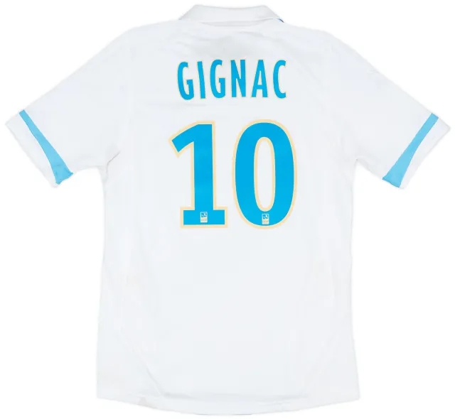 2011-12 Olympique Marseille Home Shirt Gignac #10 - 6/10 - (S)