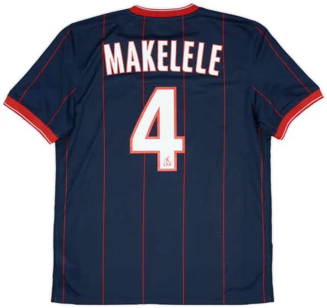 2009-10 Paris Saint-Germain Home Shirt Makelele #4 - 8/10 - (M)