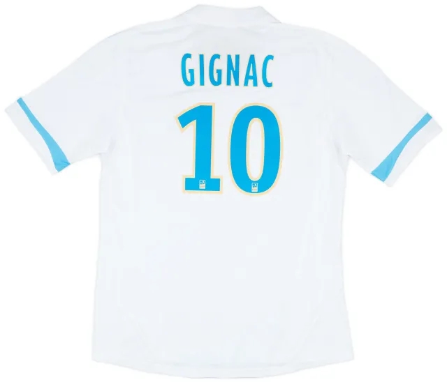2011-12 Olympique Marseille Home Shirt Gignac #10 - 9/10 - (L)