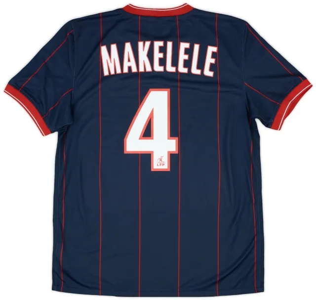 2009-10 Paris Saint-Germain Home Shirt Makelele #4 - 9/10 - (M)