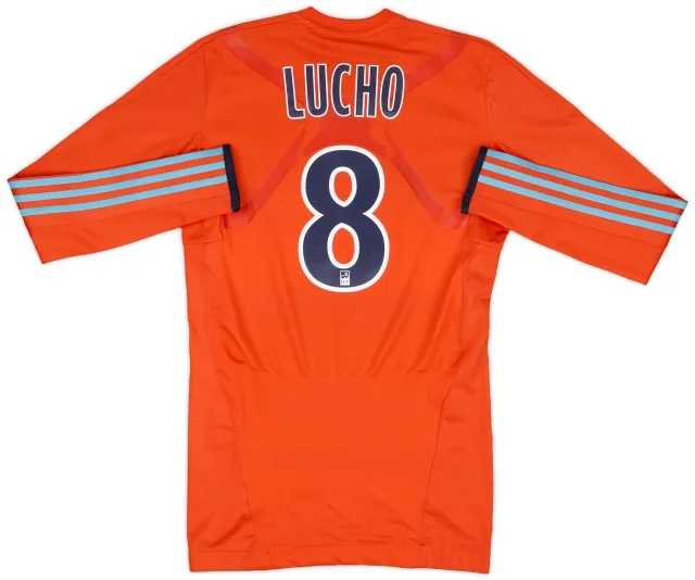2011-12 Olympique Marseille Player Issue TechFit Third L/S Shirt Lucho #8 - 10/10 - (L)