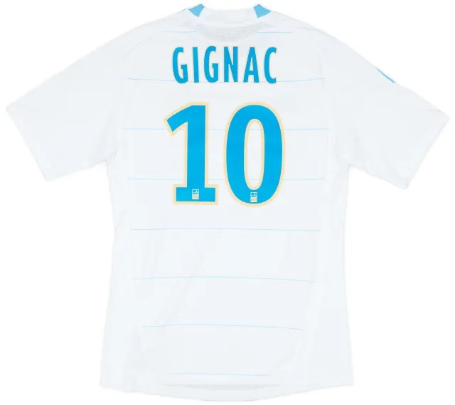 2010-11 Olympique Marseille Home Shirt Gignac #10 - 8/10 - (S)