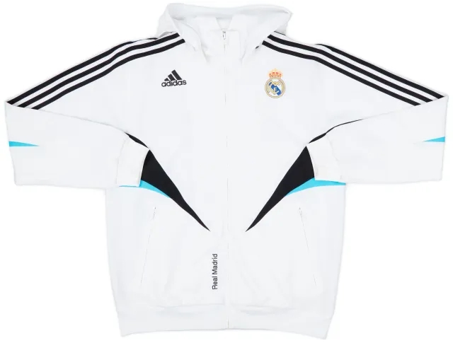 2008-09 Real Madrid adidas Hooded Track Jacket - 8/10 - (M)