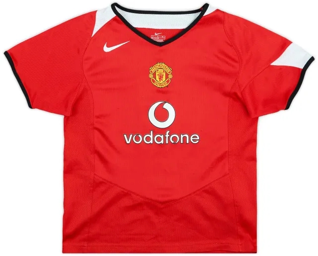 2004-06 Manchester United Home Shirt - 9/10 - (6-7 Years)
