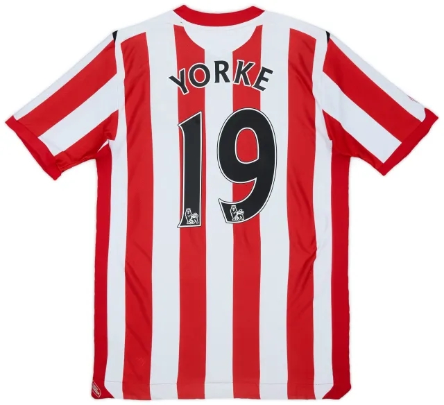 2008-09 Sunderland Home Shirt Yorke #19 - 9/10 - (M)