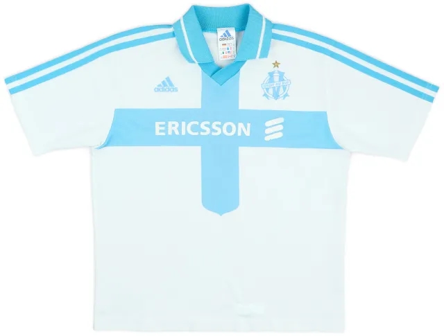 2000-01 Olympique Marseille Home Shirt - 5/10 - (M.Boys)