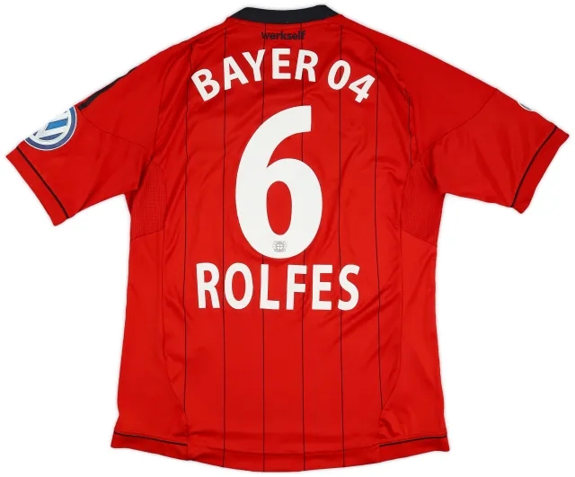 2013-14 Bayer Leverkusen Match Issue DFB-Pokal Away Shirt Rolfes #6