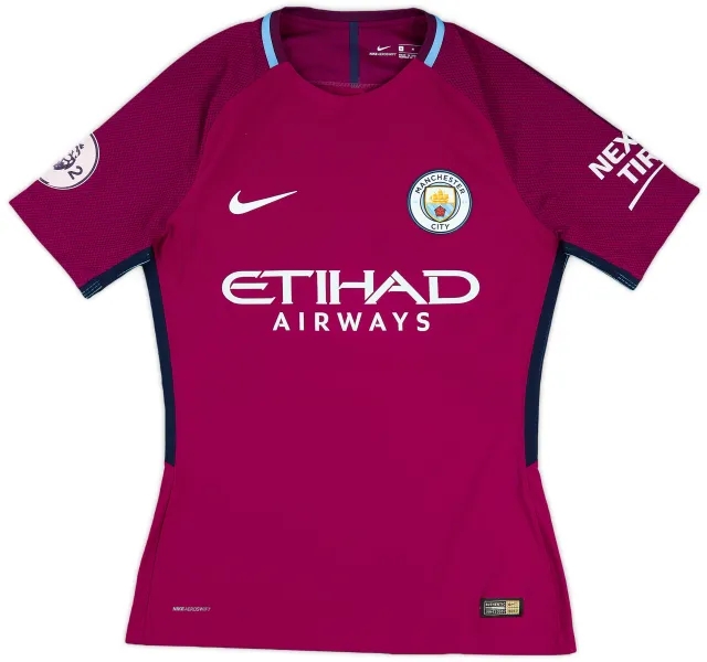 2017-18 Manchester City Match Issue Away Shirt #7
