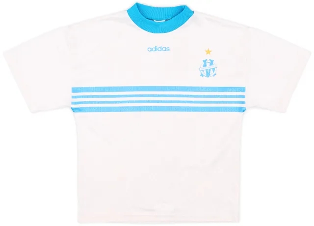 1996-97 Olympique Marseille Basic Home Shirt - 8/10 - (M.Boys)