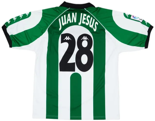1998-99 Real Betis Match Issue Home Shirt Juan Jesus #28