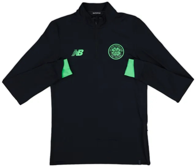 2017-18 Celtic New Balance 1/4 Zip Drill Top - 9/10 - (S)