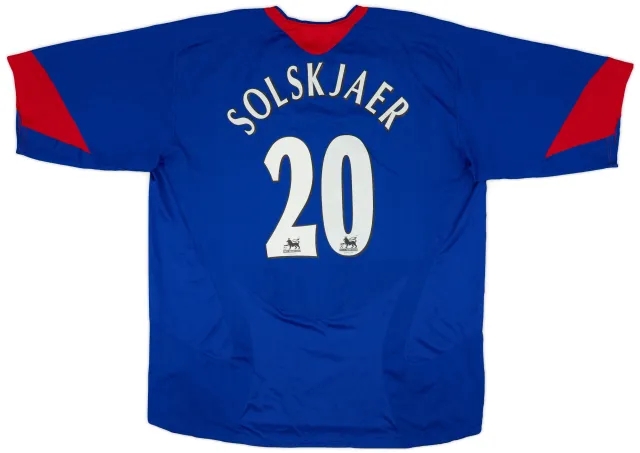 2005-06 Manchester United Away Shirt Solskjaer #20 - 7/10 - (XXL)