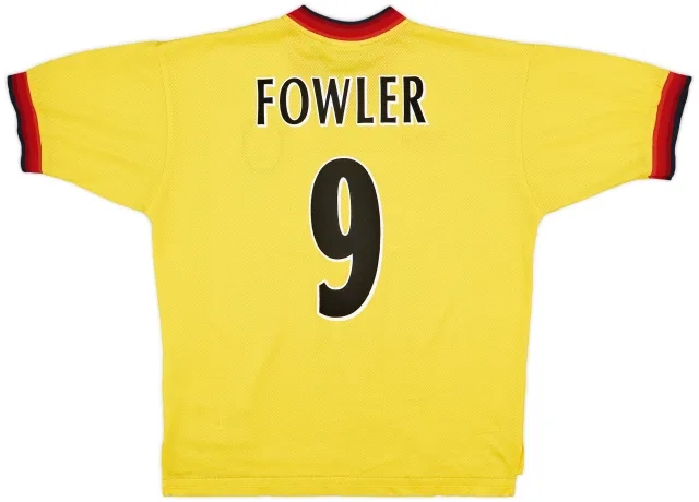 1997-99 Liverpool Away Shirt Fowler #9 - 6/10 - (L)