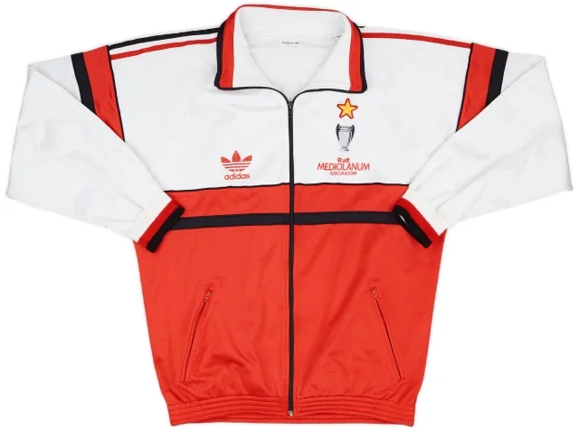 1990-92 AC Milan adidas Track Jacket - 8/10 - (L)