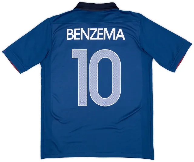 2011-12 France Home Shirt Benzema #10 - 8/10 - (XL.Boys)