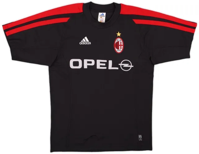 2001-02 AC Milan adidas Training Shirt - 8/10 - (S)