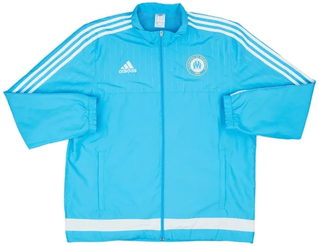 2015-16 Olympique Marseille adidas Track Jacket - 5/10 - (XL)