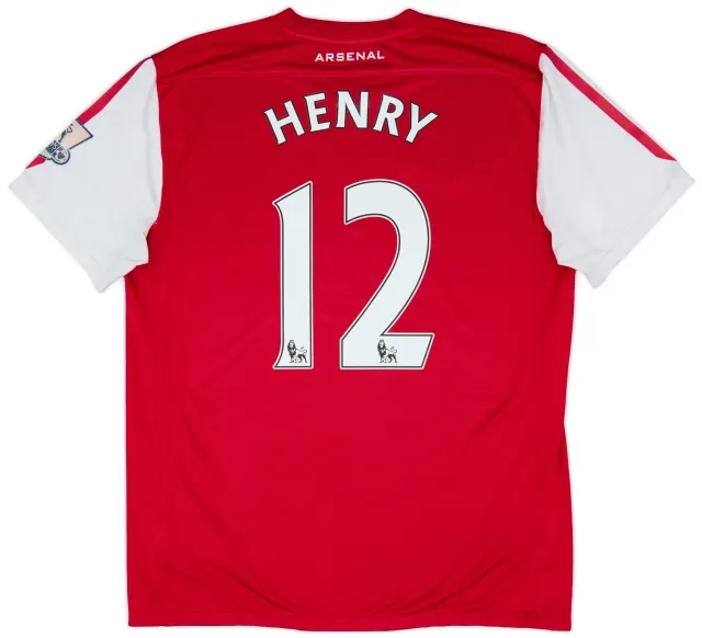 2011-12 Arsenal Home Shirt Henry #12 - 6/10 - (L)