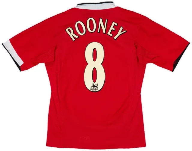 2004-06 Manchester United Home Shirt Rooney #8 - 7/10 - (S)