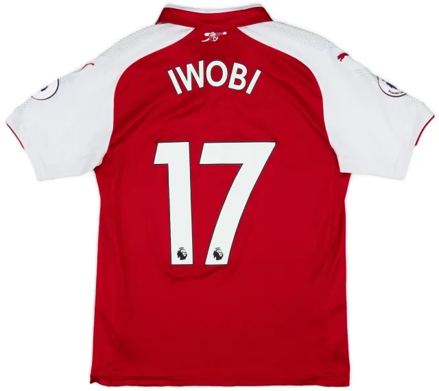 2017-18 Arsenal Home Shirt Iwobi #17 - 8/10 - (S)