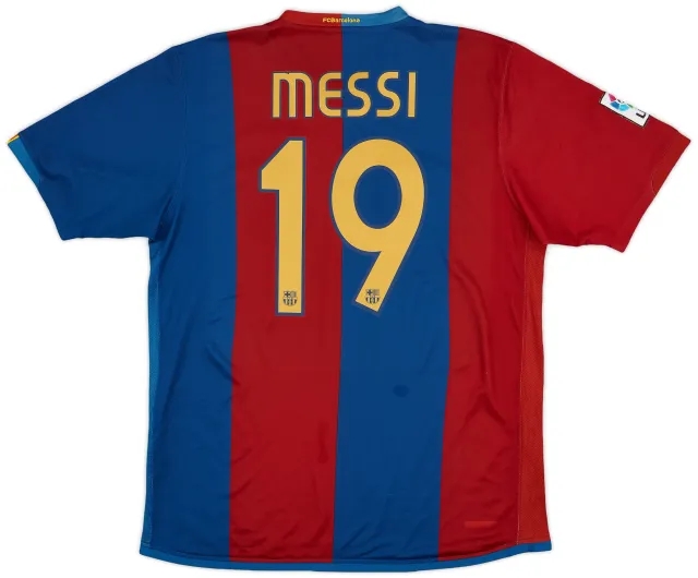 2006-07 Barcelona Home Shirt Messi #19 - 9/10 - (L)