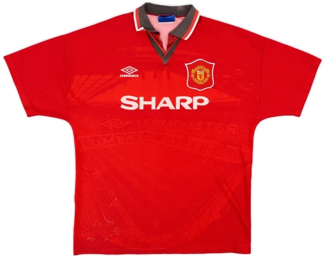 1994-96 Manchester United Home Shirt - 5/10 - (L)