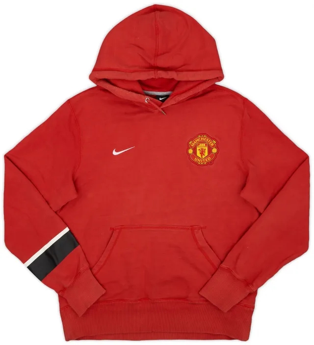 2012-13 Manchester United Nike Hooded Sweat Top - 5/10 - (M)