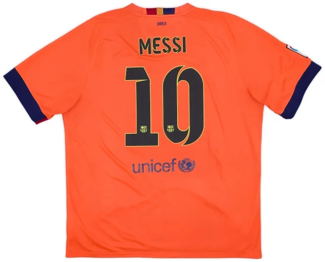 2014-15 Barcelona Away Shirt Messi #10 - 6/10 - (XXL)