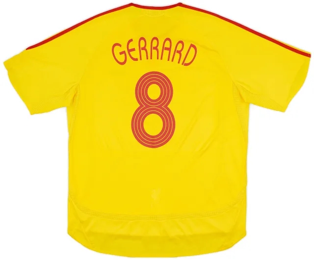 2006-07 Liverpool Away Shirt Gerrard #8 - 6/10 - (XL)