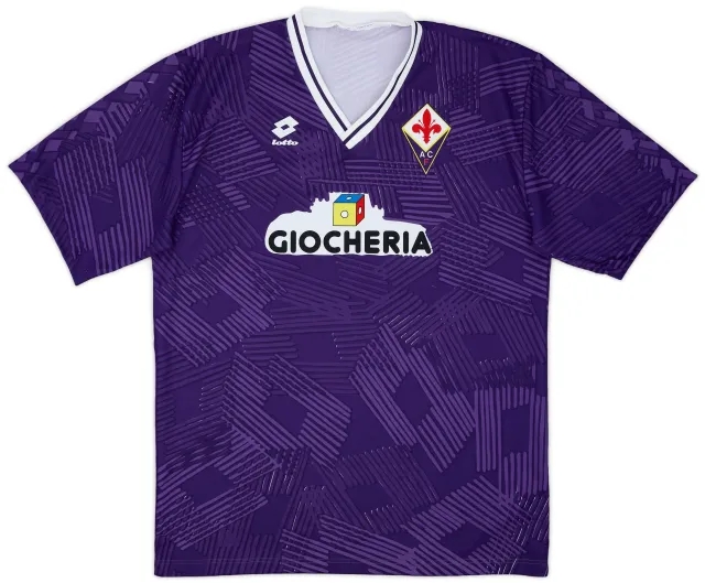 1991-92 Fiorentina Home Shirt - 6/10 - (L)