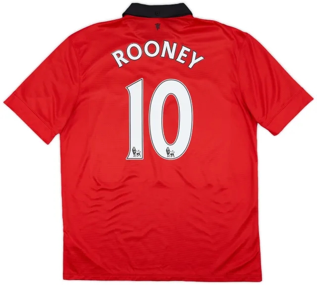 2013-14 Manchester United Home Shirt Rooney #10 - 6/10 - (L)