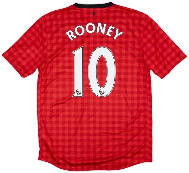 2012-13 Manchester United Home Shirt Rooney #10 - 6/10 - (M)