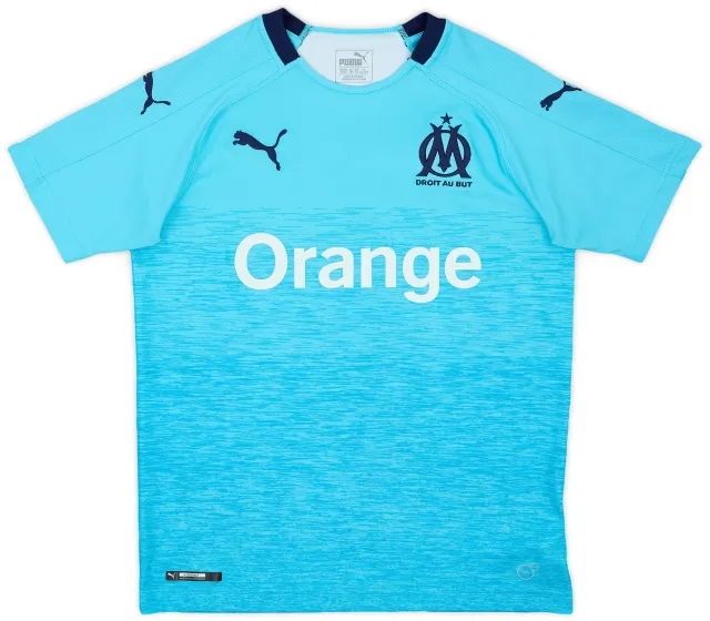 2018-19 Olympique Marseille Third Shirt - 10/10 - (XL.Boys)