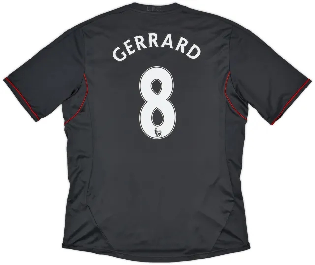 2011-12 Liverpool Away Shirt Gerrard #8 - 5/10 - (XL)