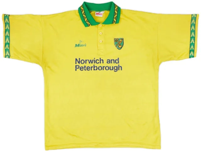 1994-96 Norwich Home Shirt - 6/10 - (XL)