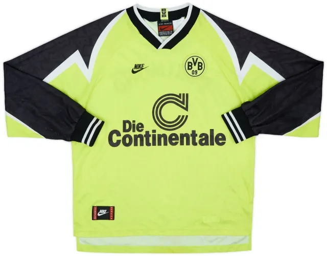 1995-96 Borussia Dortmund Home L/S Shirt - 9/10 - (L)