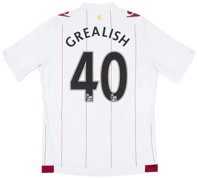 2014-15 Aston Villa Away Shirt Grealish #40 - 6/10 - (M)