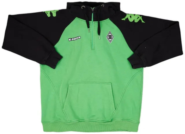 2014-15 Borussia Monchengladbach Kappa 1/4 Zip Hooded Sweat Top - 8/10 - (XXL)