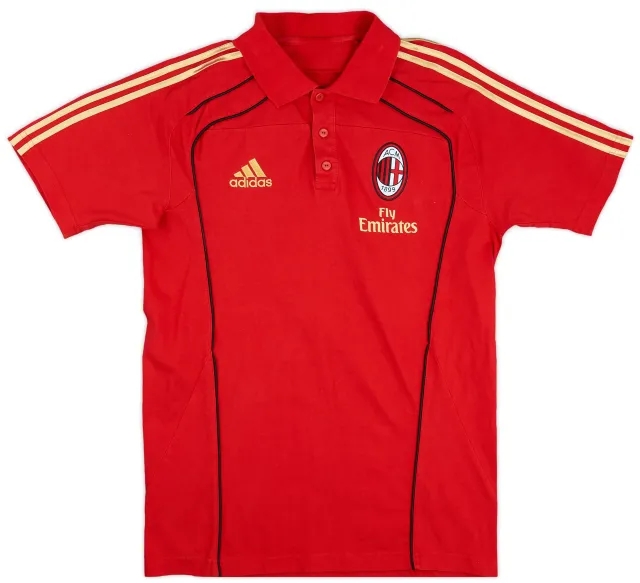 2010-11 AC Milan adidas Polo Shirt - 9/10 - (M/L)