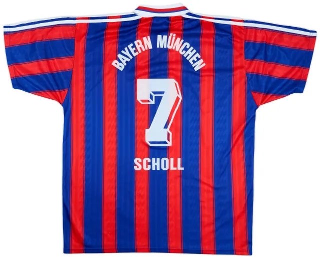 1995-97 Bayern Munich Home Shirt Scholl #7 - 9/10 - (XL)