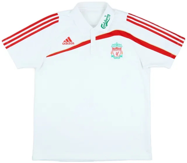 2009-10 Liverpool adidas Polo Shirt - 7/10 - (XL)